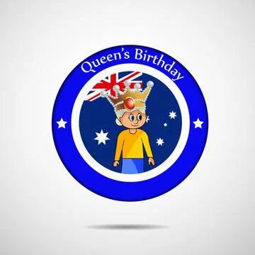 Australia Queen's Birthday Stock Illustration