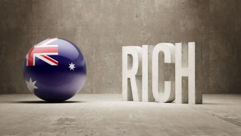 Australia. Rich Concept. Stock Illustration