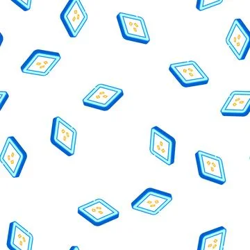 Australia socket isometric icon seamless pattern Stock Illustration