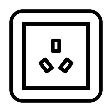 Australia socket line icon vector illustration Stock Illustration