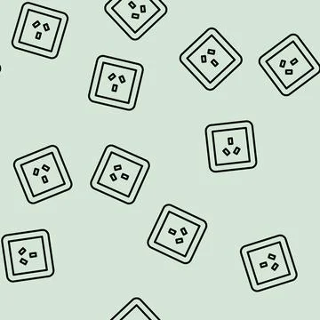 Australia socket line vector seamless pattern Stock Illustration