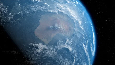 Australia from Space Stock Footage