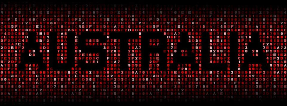 Australia text on hex code illustration イラスト素材