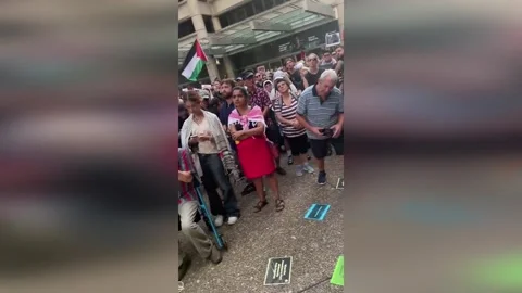 Australia: Thousands Pack Sydney Town Hall As Peaceful Pro Palestine Rall... Stock Footage 328542748