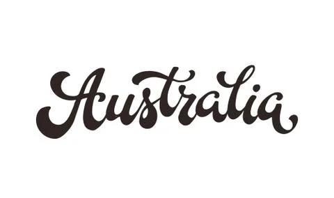 Australia vector word Illustrazione stock