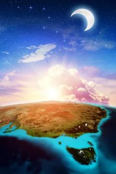 Australia vertical space background Stock Photos