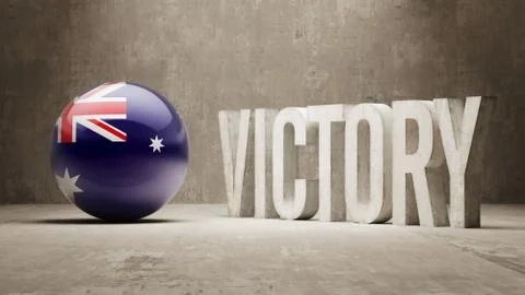 Australia. Victory Concept. Stock Illustration