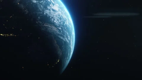 Australia view from space as planet Earth rotates from night to day Stock Footage 192281780