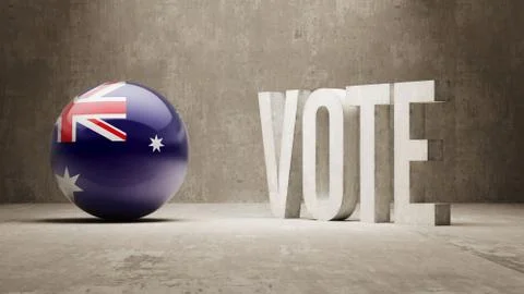 Australia. Vote Concept. Stock Illustration