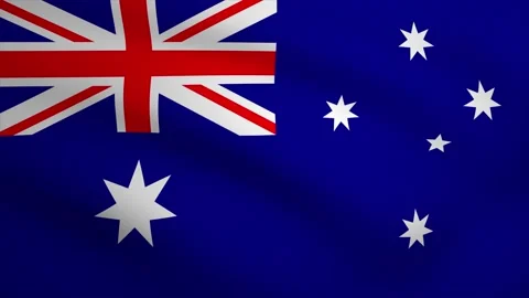 Australia Waving Flag Background Animation. Looping seamless 3D animation. .. Stock Footage 228805901