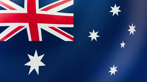 Australia Waving Flag Stock Footage 297303989