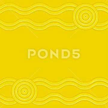 Australian Aboriginal art background in vector format. Stock Illustration