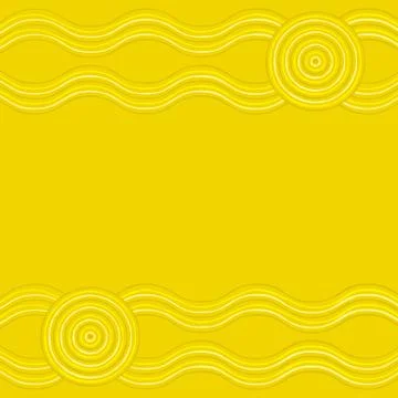 Australian Aboriginal art background in vector format. Stock Illustration