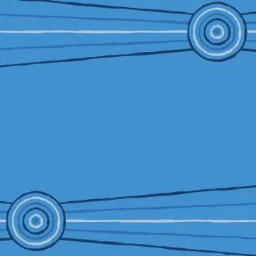 Australian Aboriginal art background in vector format. Stock Illustration