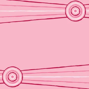 Australian Aboriginal art background in vector format. Stock Illustration