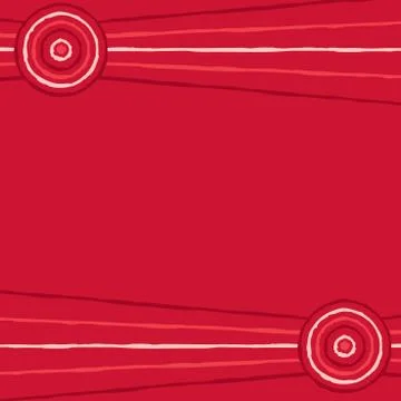 Australian Aboriginal art background in vector format. Stock Illustration