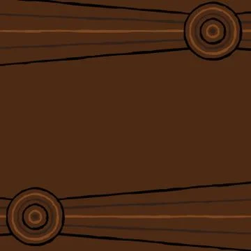 Australian Aboriginal art background in vector format. Illustrazione stock