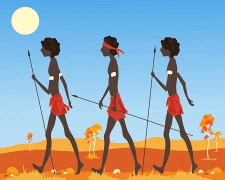 Australian aborigine Stock Illustration