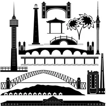 Australian Architecture Stock Illustration