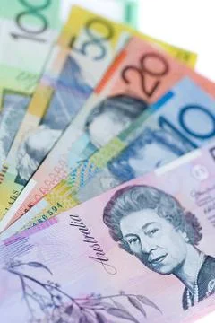 Australian bank notes Stock Photos