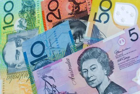 Australian bank notes Stock Photos