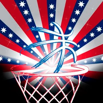 Australian basket ball, vector Stock Illustration