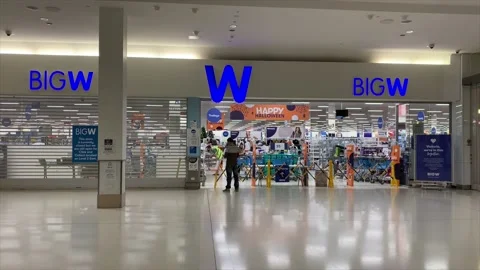 Australian Big W Store During Covid Stockbeeldmateriaal 142482137