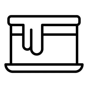 Australian cake icon outline vector. Food cuisine Ilustración de archivo