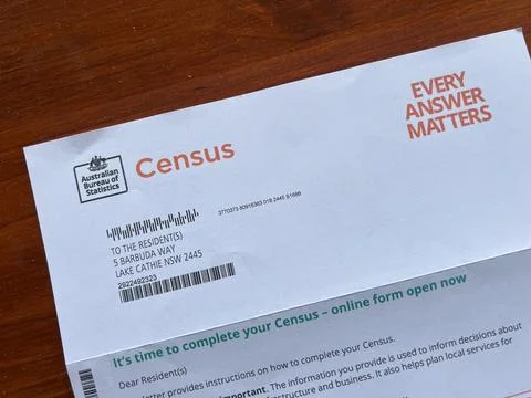 Australian Census letter - Every answer matters Stock Photos