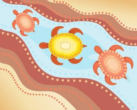 Australian design Stock Illustration