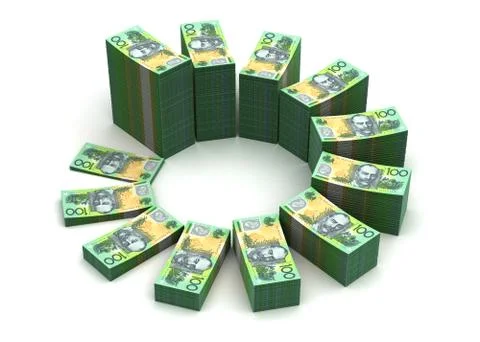 Australian dollar chart Stock Illustration