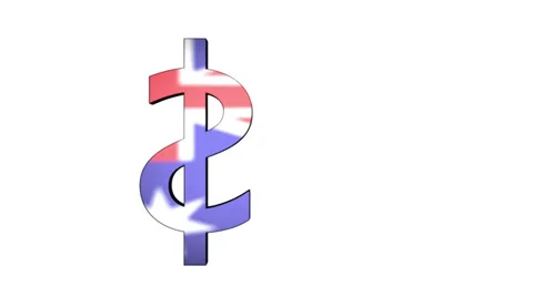 Australian Dollar Flag Reflection Stock Footage 37092993