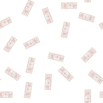 Australian dollar glyph seamless pattern Stock Illustration