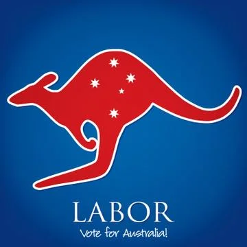 Australian Election card in vector format. Stock Illustration