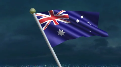 Australian Flag Animation – 4K Resolution Ultra HD Stockbeeldmateriaal 41776625