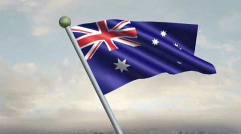 Australian Flag Animation – 4K Resolution Ultra HD Stock Footage 41776724