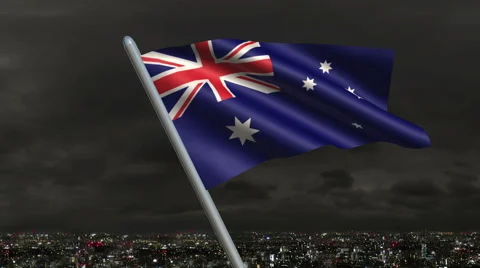 Australian Flag Animation – 4K Resolution Ultra HD Vídeo Stock 41791018
