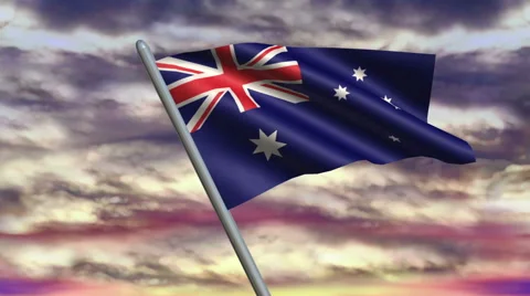 Australian Flag Animation – 4K Resolution Ultra HD Stockbeeldmateriaal 41791062