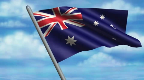 Australian Flag Animation – 4K Resolution Ultra HD Stockbeeldmateriaal 41791373