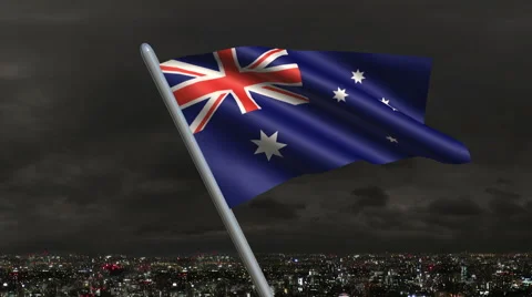 Australian Flag Animation 動画素材 40271399