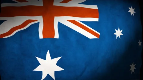 Australian Flag Background Stock Footage 40378346