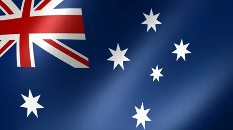 Australian Flag Background Seamless Loop Stock Footage 39377629