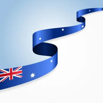 Australian flag background. Vector illustration Stock Illustration