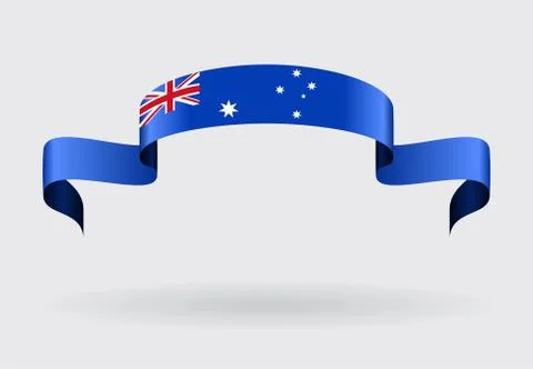Australian flag background. Vector illustration Stock Illustration