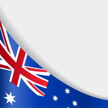 Australian flag background. Vector illustration. Stock Illustration
