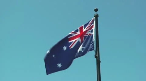 Australian flag Stock Footage 11947235