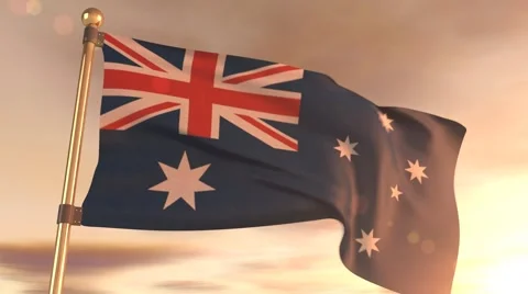 Australian Flag  Video stock 45948190