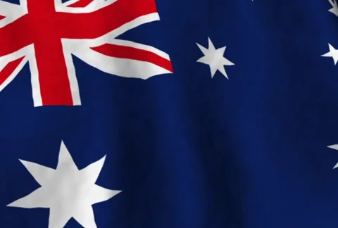 Australian Flag Stock Footage 291754678