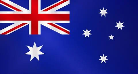 Australian Flag Gloss Stock Illustration