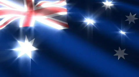 Australian Flag - HD LOOP Stock-Footage 504441